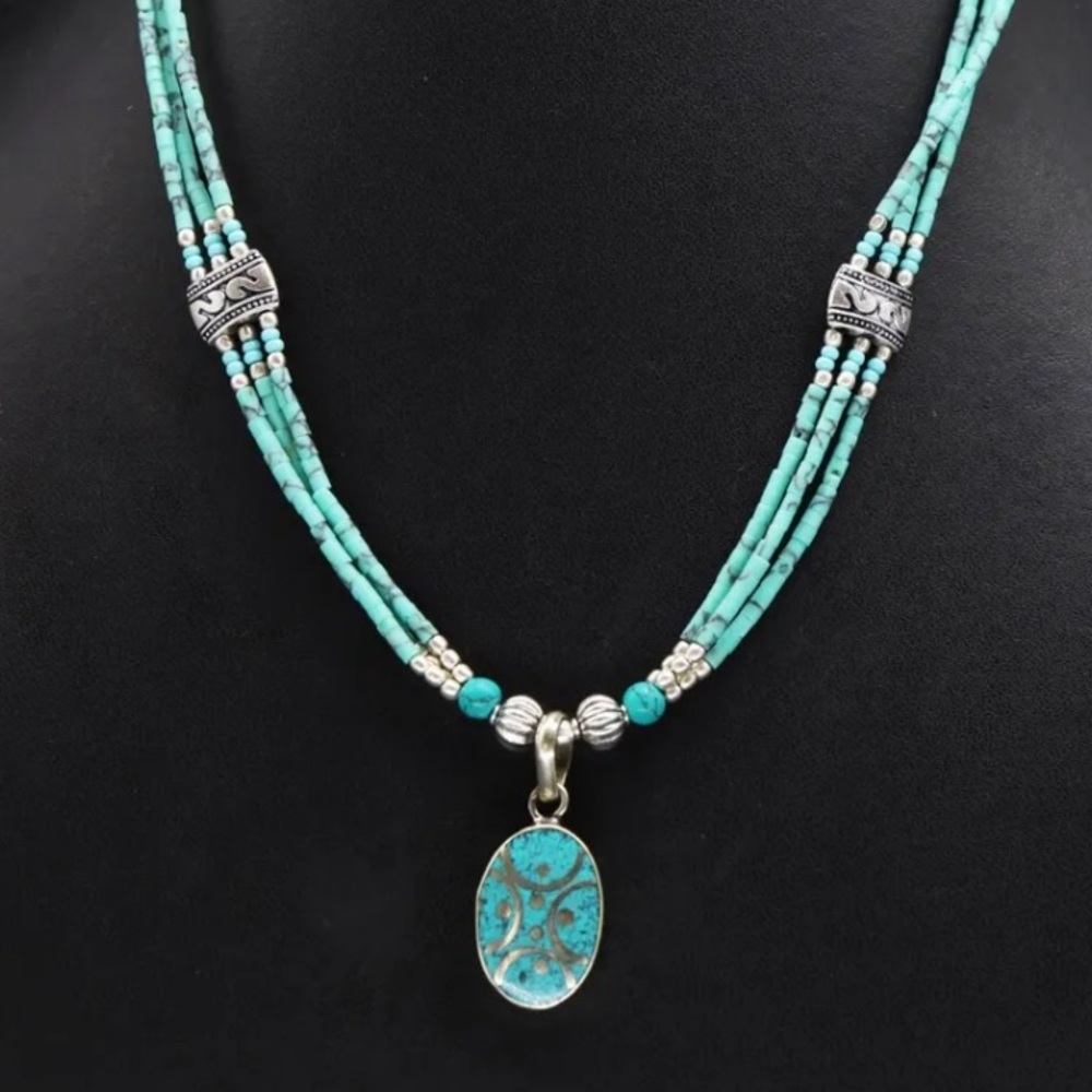 Turquoise, Lapis and Coral necklaces - Picture 9 of 15